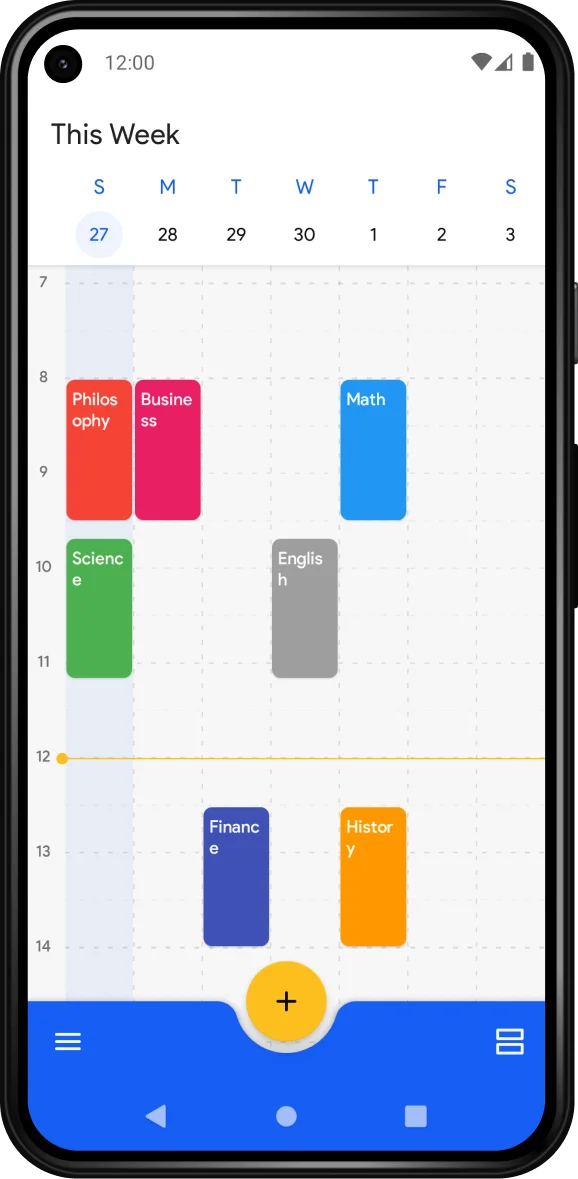 School Planner mobile app